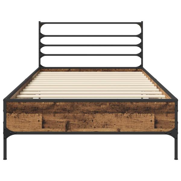 Bettrahmen Altholz 80 x 200 cm Holzwerkstoff