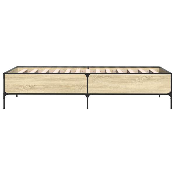 Bettrahmen Sonoma-Eiche 80 x 200 cm Holzwerkstoff