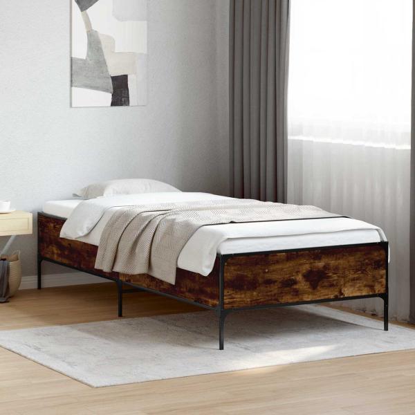 ARDEBO.de - Bettrahmen Raucharbe 80 x 200 cm Holzwerkstoff