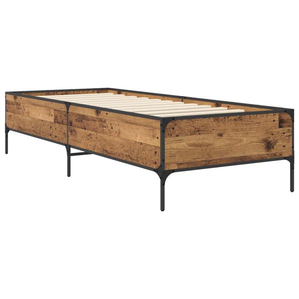 Bettrahmen Altholz 80 x 200 cm Holzwerkstoff