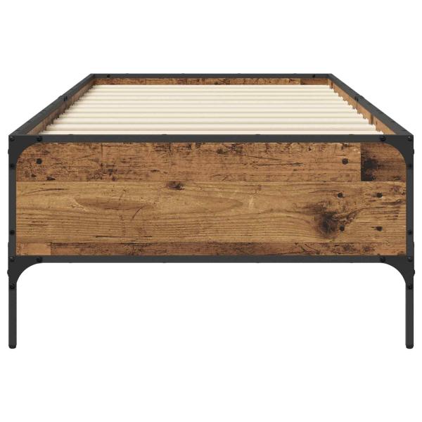 Bettrahmen Altholz 80 x 200 cm Holzwerkstoff