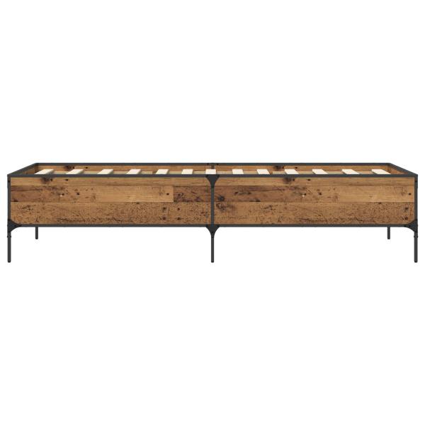 Bettrahmen Altholz 80 x 200 cm Holzwerkstoff