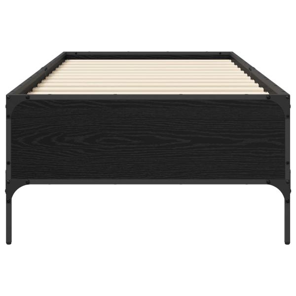 Bettrahmen Schwarze Eiche 80 x 200 cm Holzwerkstoff