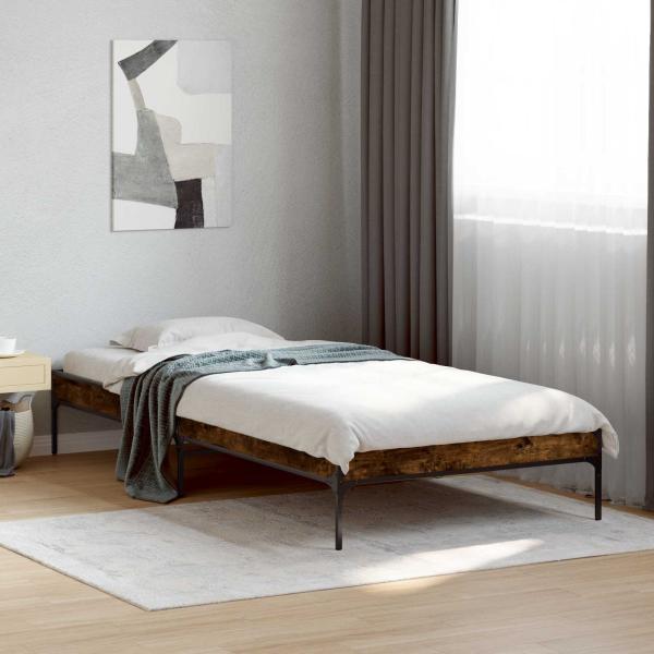 ARDEBO.de - Bettrahmen Raucharbe 80 x 200 cm Holzwerkstoff