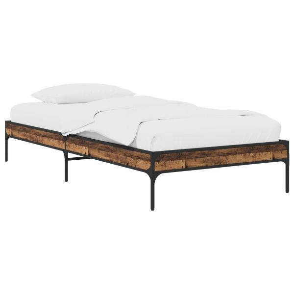 Bettrahmen Altholz 80 x 200 cm Holzwerkstoff