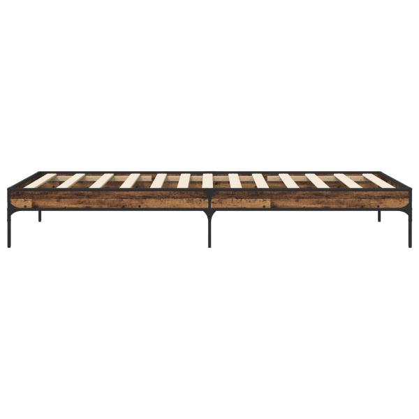 Bettrahmen Altholz 80 x 200 cm Holzwerkstoff