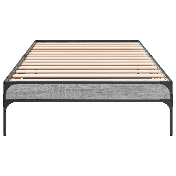 Bettrahmen Sonoma-Grau 80 x 200 cm Holzwerkstoff