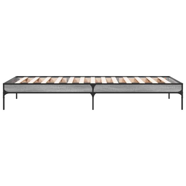 Bettrahmen Sonoma-Grau 80 x 200 cm Holzwerkstoff
