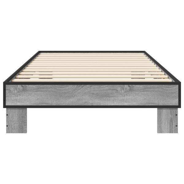 Bettrahmen Grau Sonoma 80 x 200 cm Holzwerkstoff