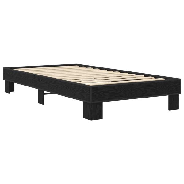 Bettrahmen Schwarze Eiche 80 x 200 cm Holzwerkstoff