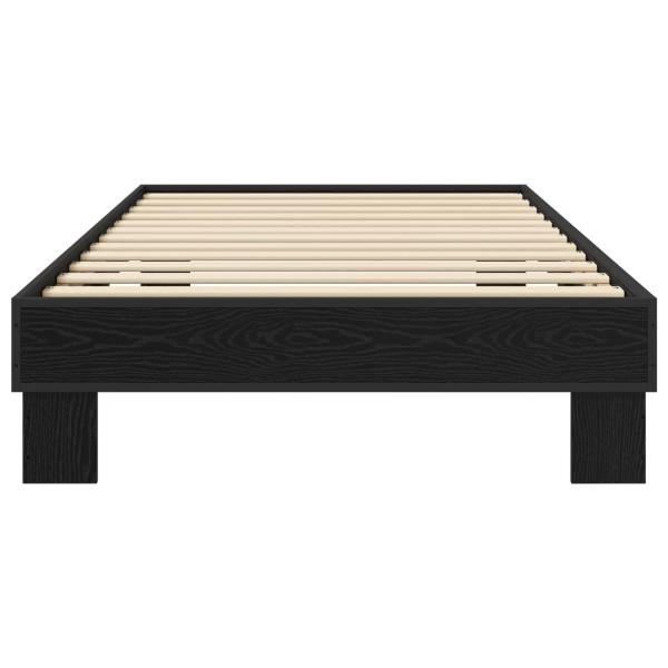 Bettrahmen Schwarze Eiche 80 x 200 cm Holzwerkstoff