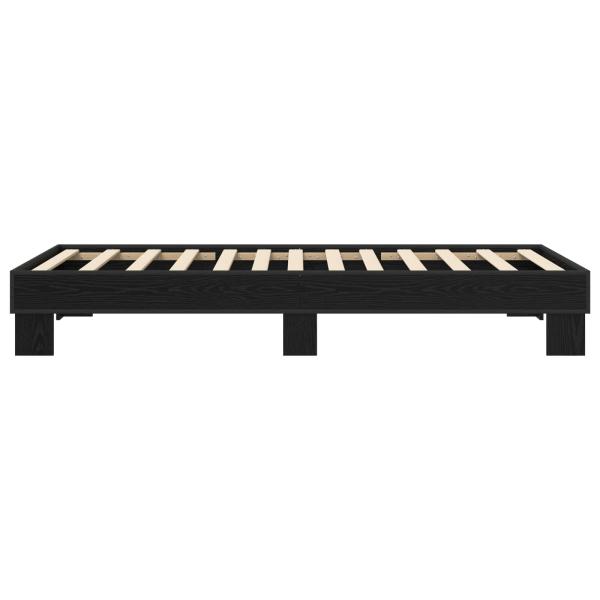 Bettrahmen Schwarze Eiche 80 x 200 cm Holzwerkstoff
