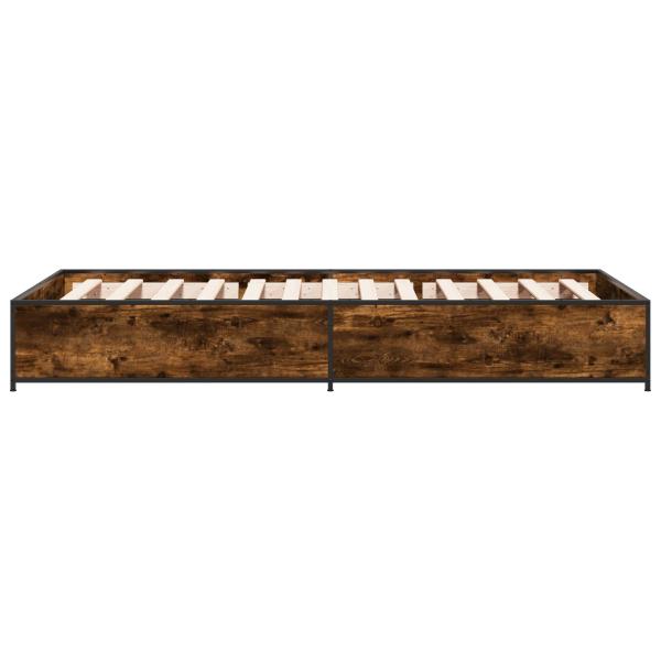 Bettrahmen Geräucherte Eiche 80 x 200 cm Holzwerkstoff