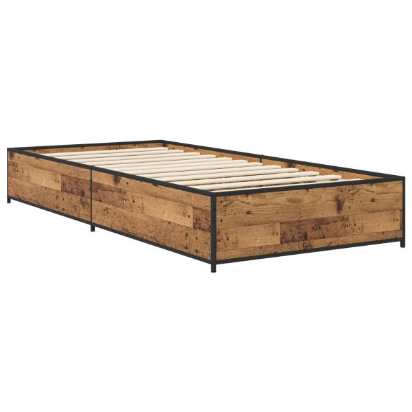 Bettrahmen Altholz 80 x 200 cm Holzwerkstoff