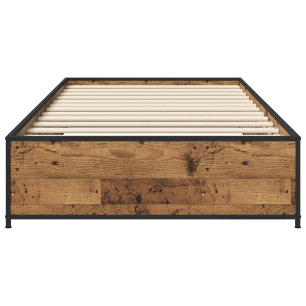 Bettrahmen Altholz 80 x 200 cm Holzwerkstoff