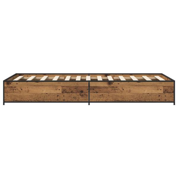 Bettrahmen Altholz 80 x 200 cm Holzwerkstoff