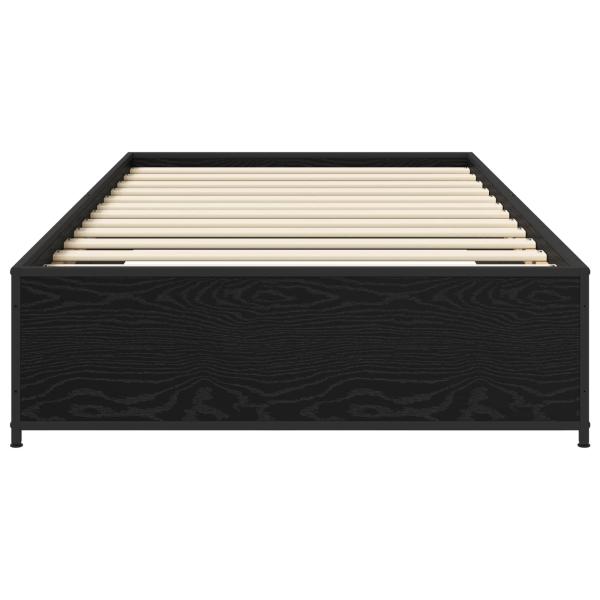 Bettrahmen Schwarze Eiche 80 x 200 cm Holzwerkstoff