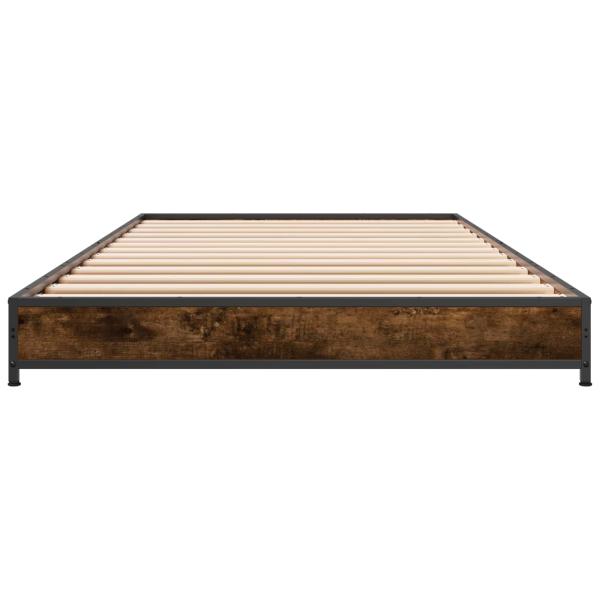 Bettrahmen Geräucherte Eiche 80 x 200 cm Holzwerkstoff