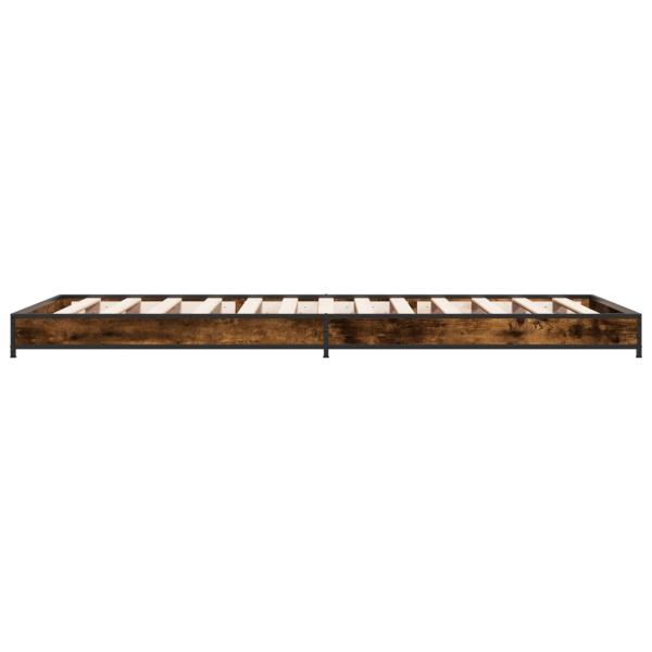 Bettrahmen Geräucherte Eiche 80 x 200 cm Holzwerkstoff