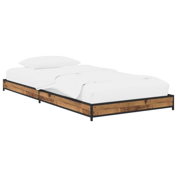 Bettrahmen Altholz 80 x 200 cm Holzwerkstoff