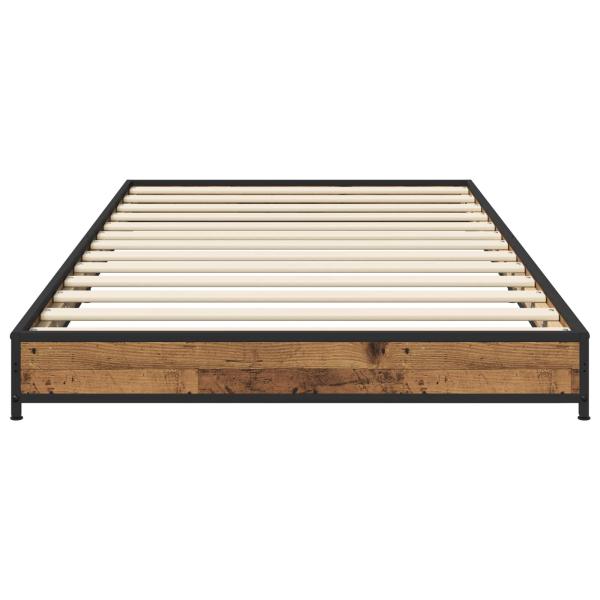 Bettrahmen Altholz 80 x 200 cm Holzwerkstoff
