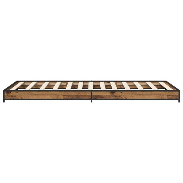 Bettrahmen Altholz 80 x 200 cm Holzwerkstoff