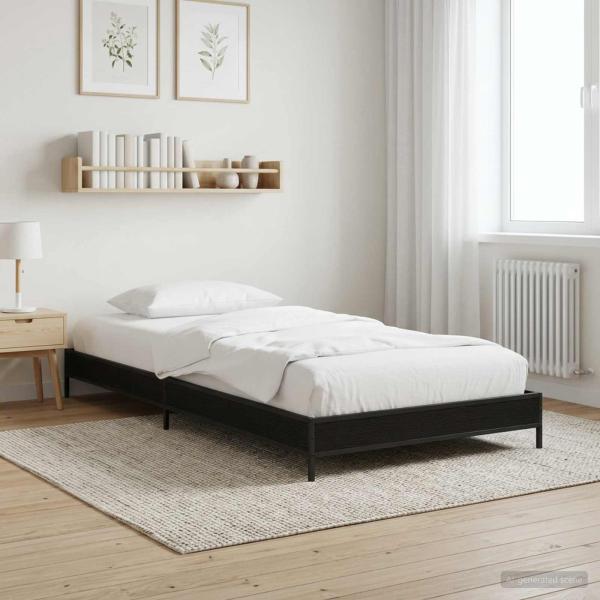 ARDEBO.de - Bettrahmen Schwarze Eiche 80 x 200 cm Holzwerkstoff