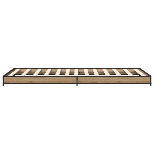 Bettrahmen Artisan-Eiche 80 x 200 cm Holzwerkstoff