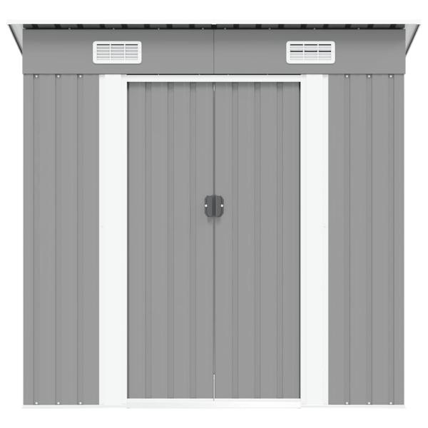 Gartenschuppen Grau Metall