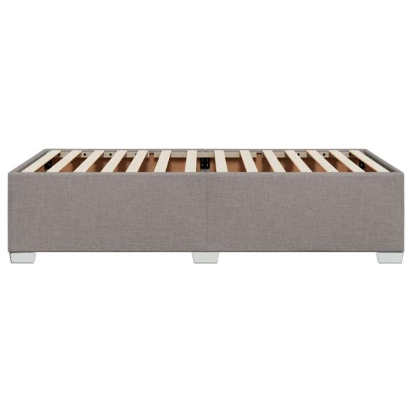 Bettgestell ohne Matratze Taupe 90x190 cm Stoff