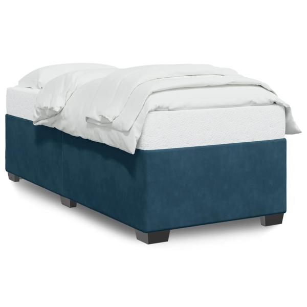 Bettgestell Blau 100x200 cm Samt