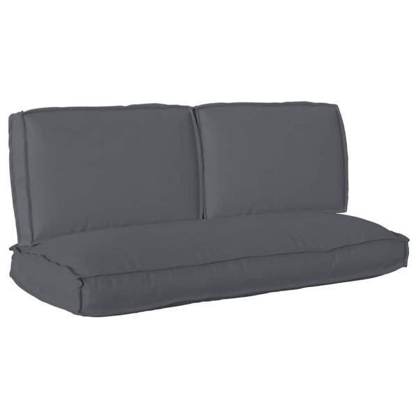 Kissenset Oxford-Stoff Anthrazit 120 x 50 x 52 cm