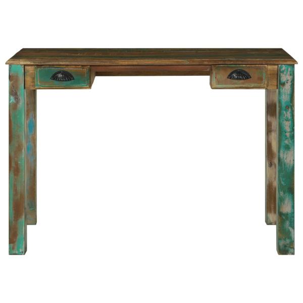 Schreibtisch Braun 112 x 55 x 76 cm Massives upgecyceltes Holz