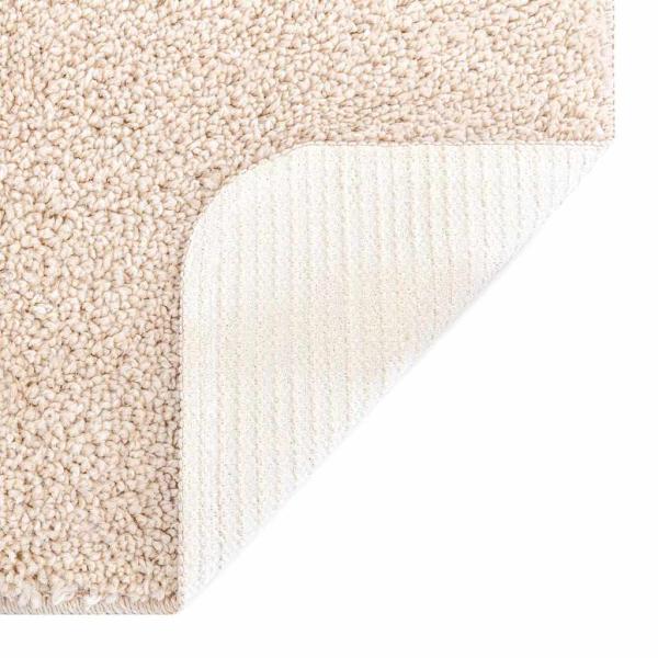 Anti-Rutsch Shaggy Teppich Creme 240 x 340 cm PP