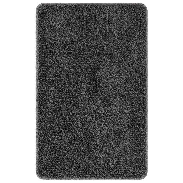 Anti-Rutsch Badematten-Set 3 stk. Dunkelgrau 50 x 80 cm PP