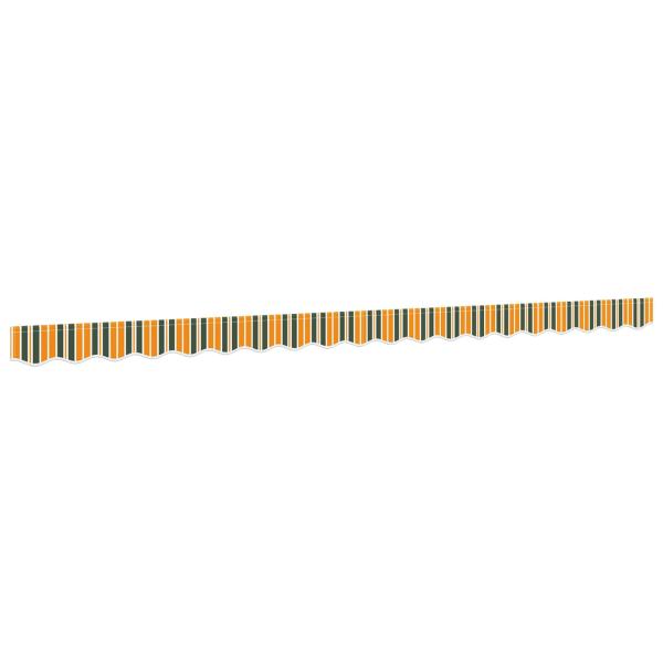 Ersatzvolant für Markise für 5 m Grün-gelb gestreift Polyester
