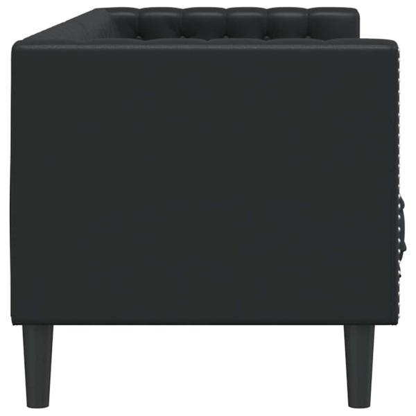 Sofa Schwarz 194 x 74,5 x 70,5 cm PVC