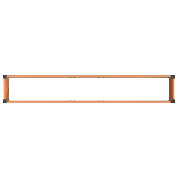 Hochbeet Braun 200 x 30 x 72 cm WPC und Aluminium