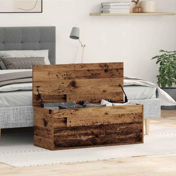 ARDEBO.de - Aufbewahrungsbox Altholz 90 x 35 x 35 cm Holzwerkstoff