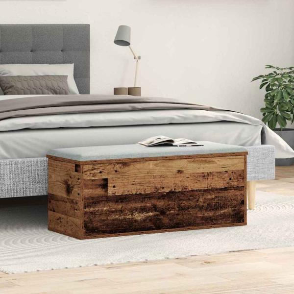 Aufbewahrungsbox Altholz 90 x 35 x 35 cm Holzwerkstoff