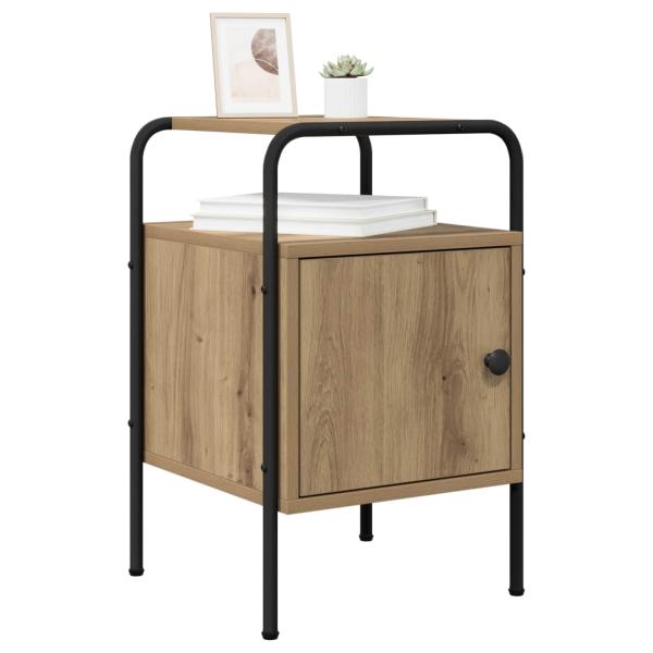 Nachttisch 2 Stk. Artisan-Eiche 35 x 36,5 x 56 cm Holzwerkstoff