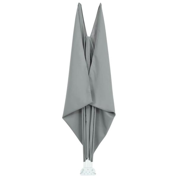 Faltbarer Terrassen-Seitenfächer Grau 300×200 cm