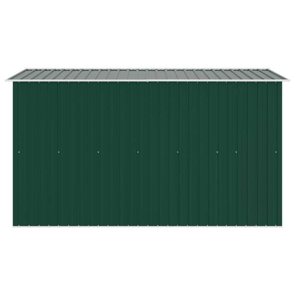 Gerätehaus 257x298x178 cm Metall Grün