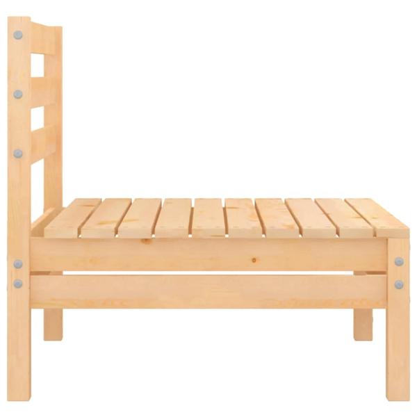 3-tlg. Garten-Lounge-Set Kiefer Massivholz