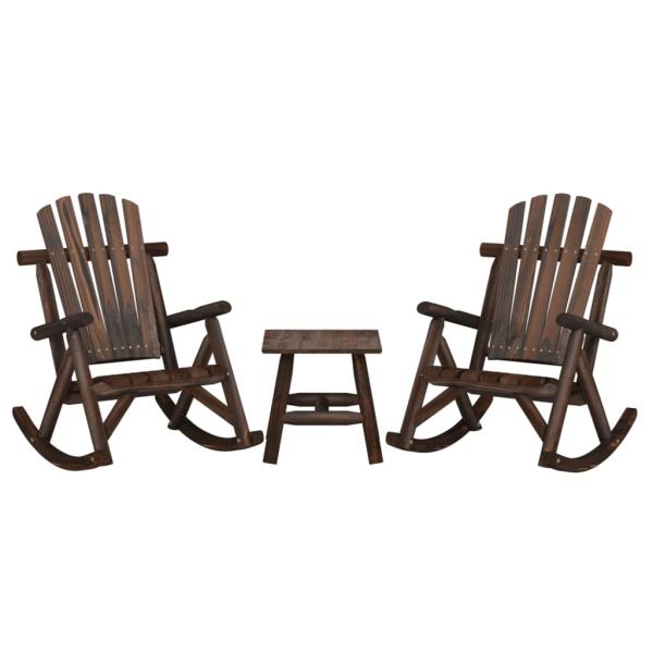 ARDEBO.de - 3-tlg. Garten-Lounge-Set Massivholz Fichte