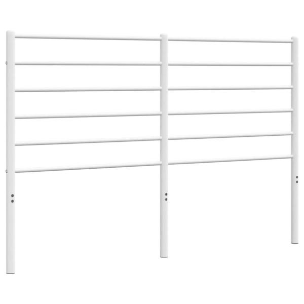 Ersatz-Kopfteil Metall Weiß 150 cm