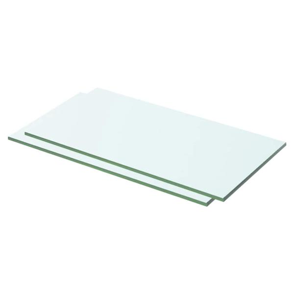 ARDEBO.de - Regalböden 2 Stk. Glas Transparent 50x20 cm