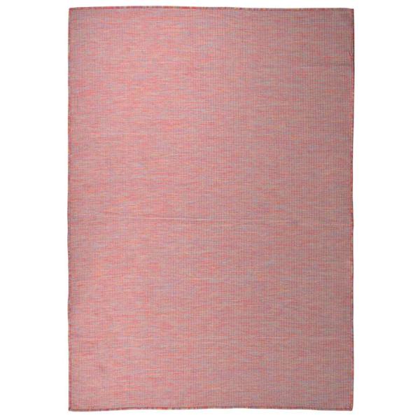 ARDEBO.de - Outdoor-Teppich Flachgewebe 140x200 cm Rot