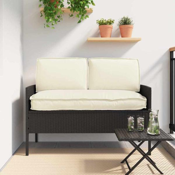 ARDEBO.de - Kissenset Oxford-Stoff Creme 120 x 50 x 52 cm