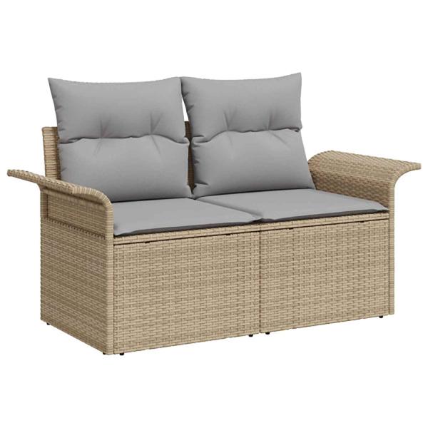 Sofa Set 6 stk. 4-Sitzanzahl Beige und Hellgrau
